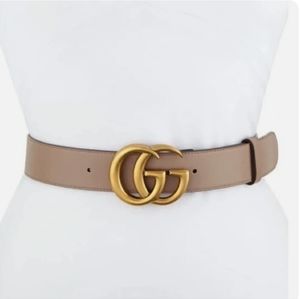 Gucci GG Marmont Wide Leather Belt NIB
